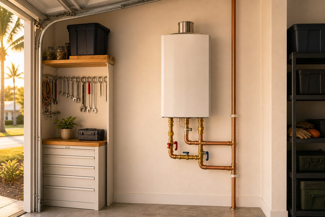 Water heater replacement — after